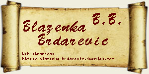 Blaženka Brdarević vizit kartica